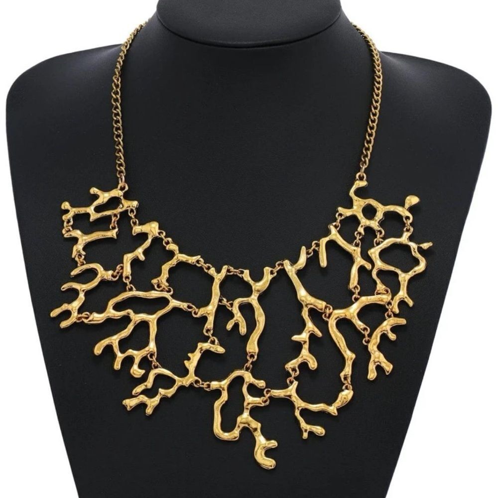 Free People Gold Statement Necklace